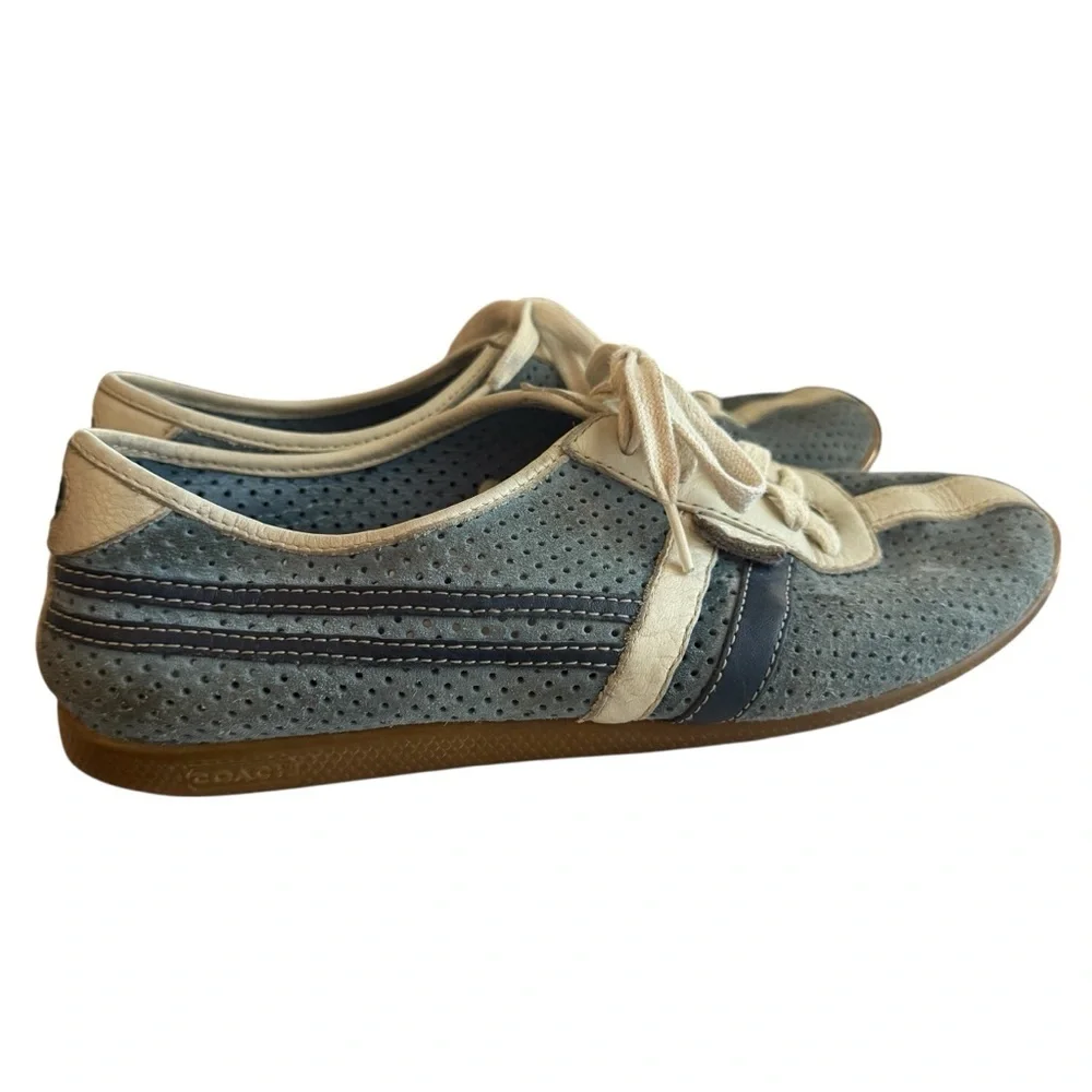 Coach Ellie Sneakers - Vintage Perforated Suede Shoes Women’s Size 7